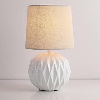 Ceramic Table Lamp with Linen Shade (Set of 2)