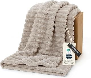 Bedsure Soft Beige Throw Blanket for Couch Decor Gifts 50"x60"